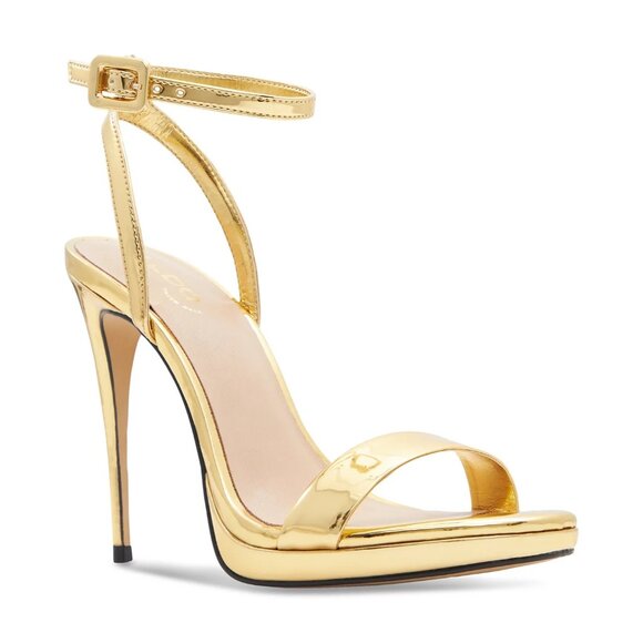 ALDO Kat Platform Dress Heels Women’s Strappy Stiletto  Gold Size 9 – MSRP $94 - Picture 1 of 5